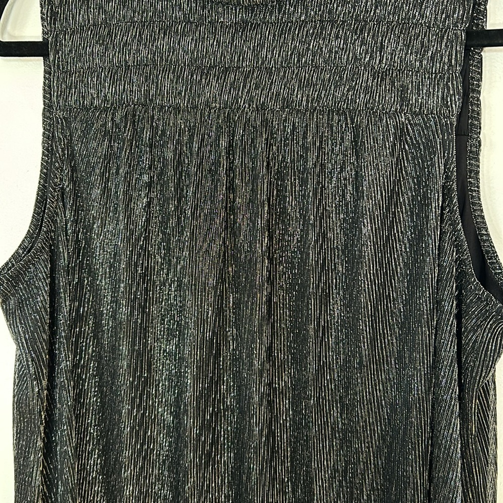 Nine West Silver Metallic Threading Sleeveless Wo… - image 6